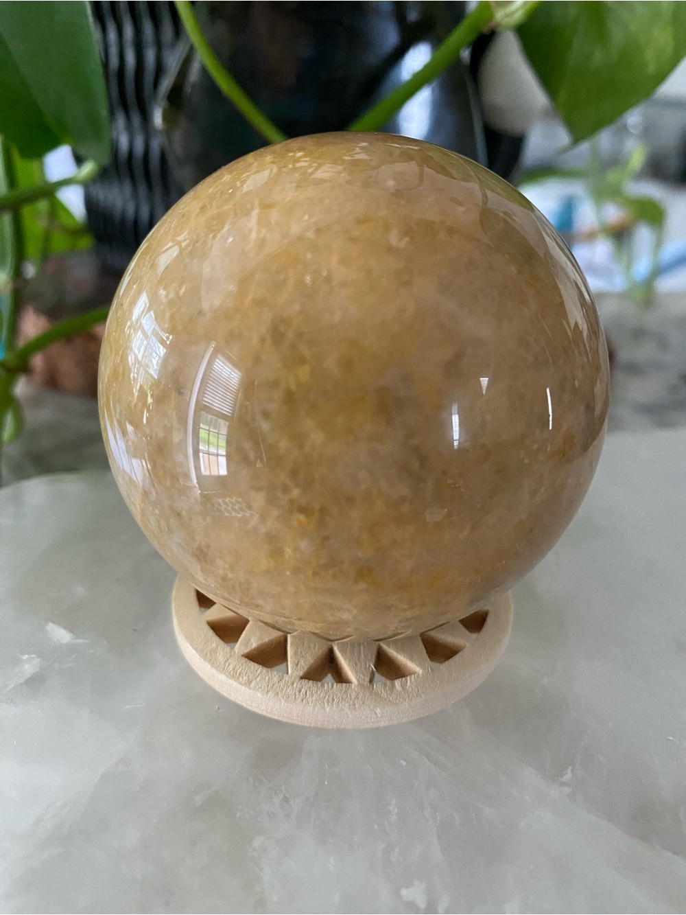 Golden Healer Quartz Sphere